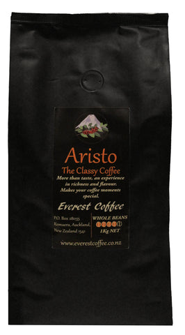 Aristo Dark Roast Freshly Roasted Coffee Beans by Everest Coffee